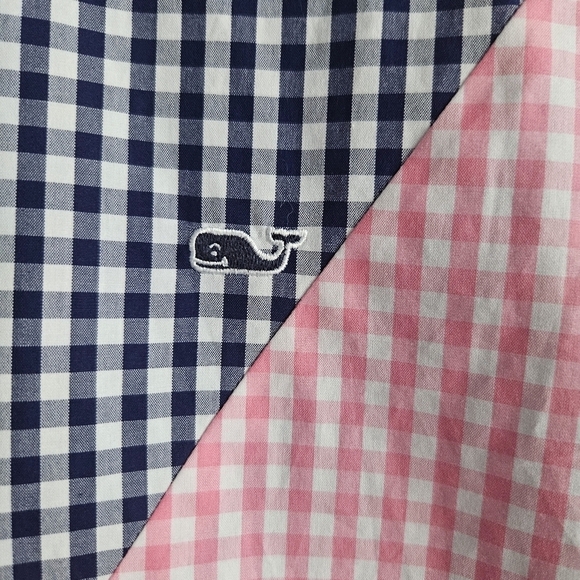 Vineyard Vines Mens Patchwork Slim Fit Whale Shirt Sz Large - Picture 3 of 7